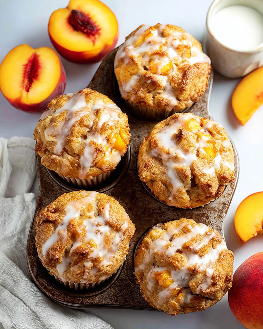 Easy Vanilla Peach Muffins My Foolproof Tricks for the Best Ever Vanilla Peach Muffins