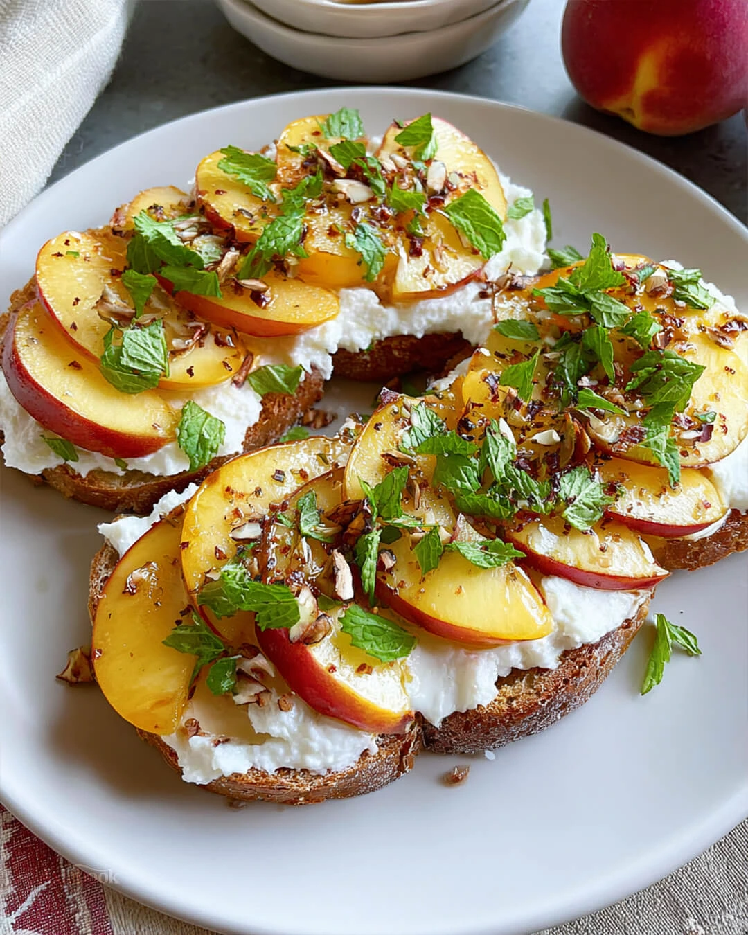 Easy Peach Toast with Whipped Ricotta Recipe My Quick Tips for Perfect Peach Toast with Whipped Ricotta