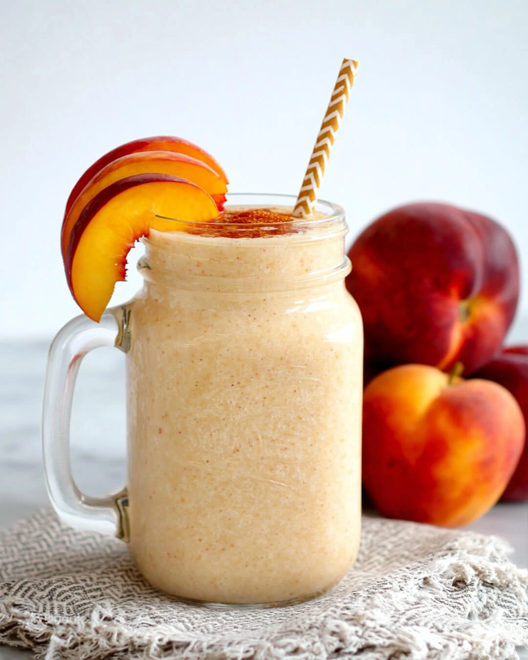 The Ultimate Peach Cobbler Smoothie Recipe My Tips for Getting That Cozy Peach Cobbler Taste in a Smoothie