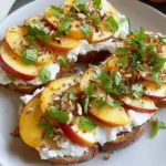 Easy Peach Toast with Whipped Ricotta Recipe Peach Toast with Whipped Ricotta
