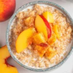 Cozy Peaches and Cream Steel-Cut Oatmeal Peaches and Cream Steel-Cut Oatmeal