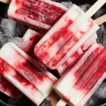 Rhubarb and Greek Yogurt Popsicles