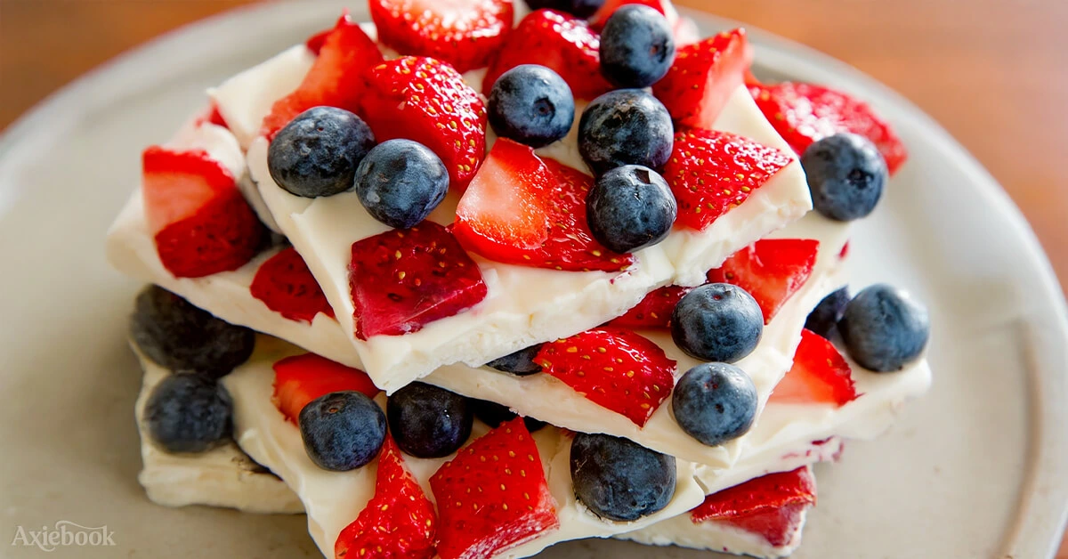 Summer Berries Yogurt Bark