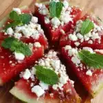 Watermelon Pizza with Feta and Basil Watermelon Pizza with Feta and Basil