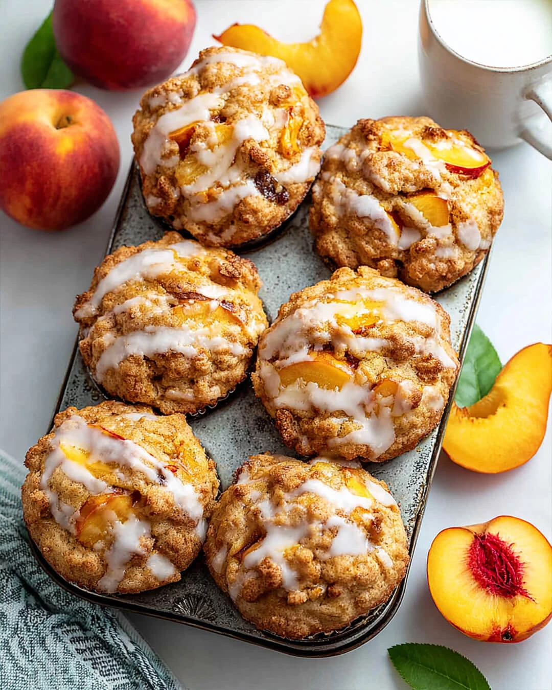 Easy Vanilla Peach Muffins Why Im Totally Smitten With These Vanilla Peach Muffins