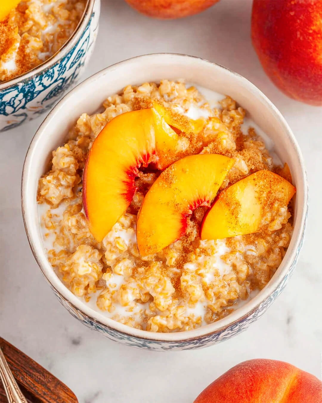 Cozy Peaches and Cream Steel-Cut Oatmeal Why Youll Love My Peaches and Cream Steel Cut Oatmeal