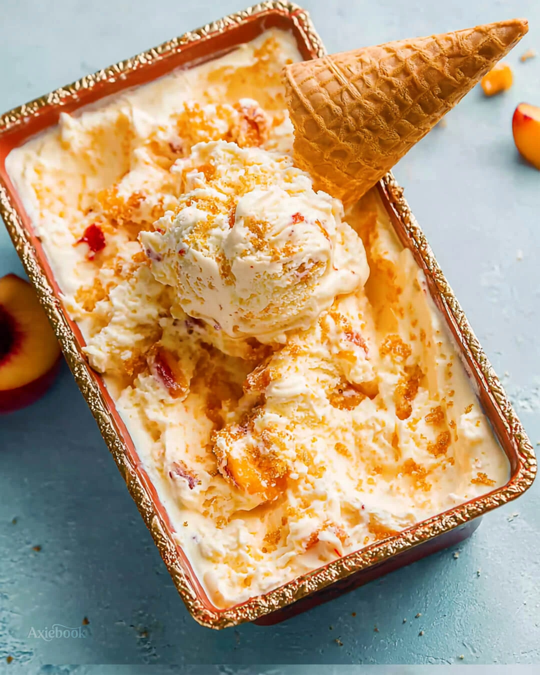 No-Churn Peach Cobbler Ice Cream Why Youll Love This No Churn Peach Cobbler Ice Cream