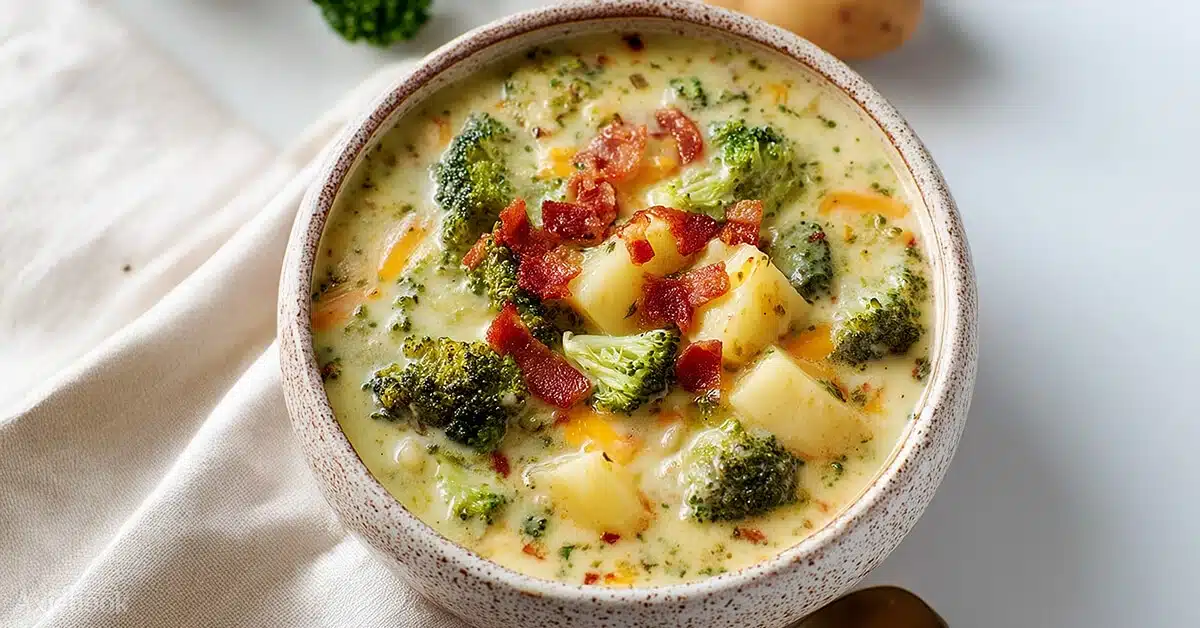 Cheddar Broccoli Potato Soup
