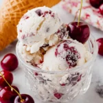 Creamy Vanilla Cherry Ice Cream