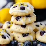 Easy Lemon Blueberry Soft Cookies