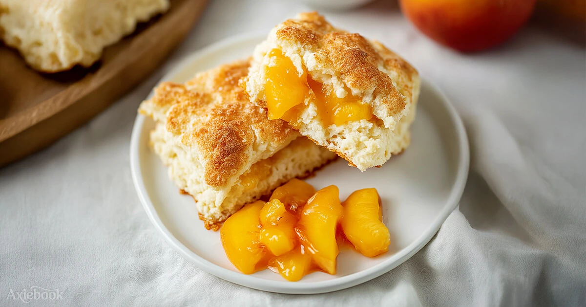 Easy Peach Butter Swim Biscuits