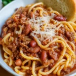 The Best Hearty Chili Spaghetti Noodles Hearty Chili Spaghetti Noodles