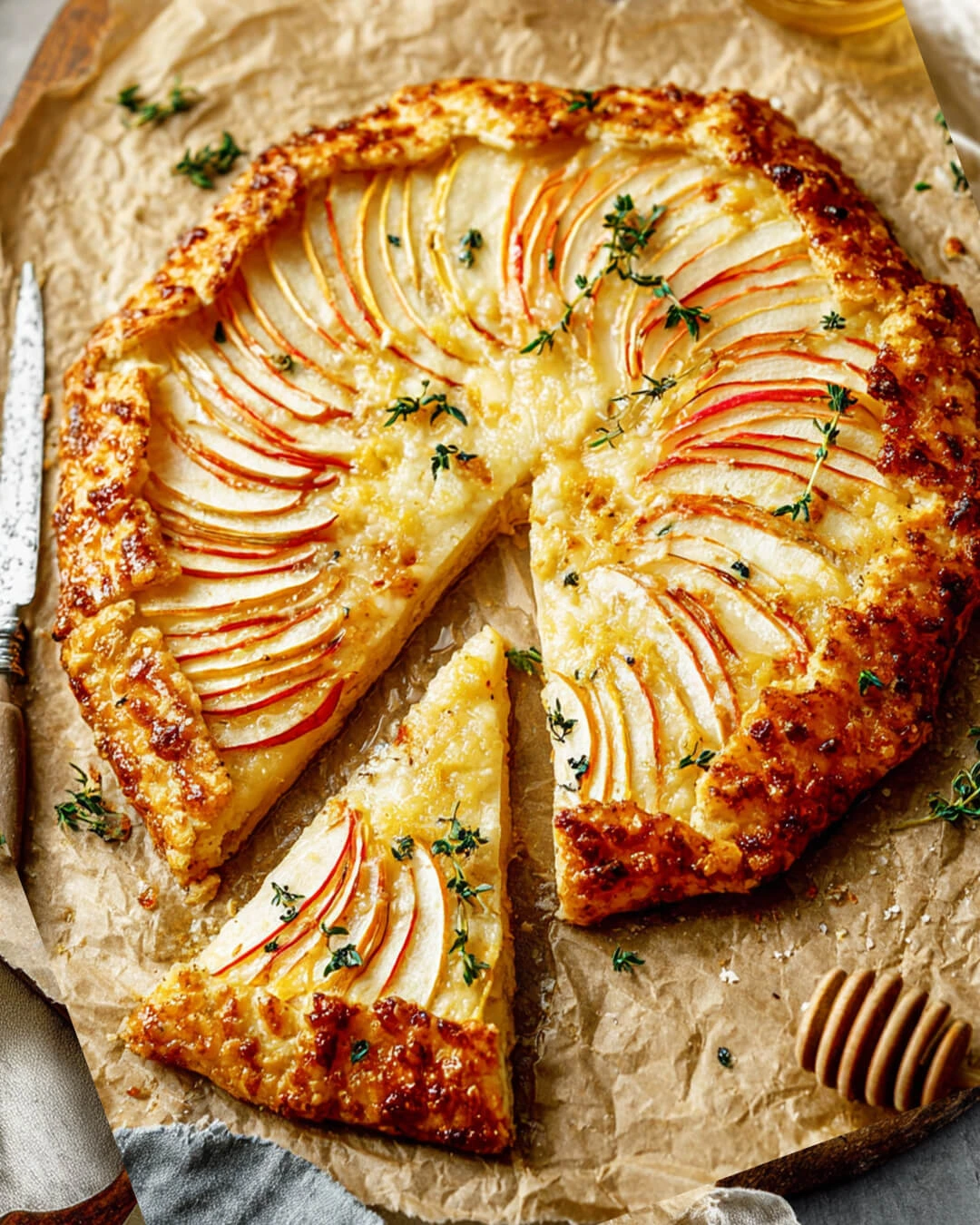 How I Make This Apple Cheddar Galette