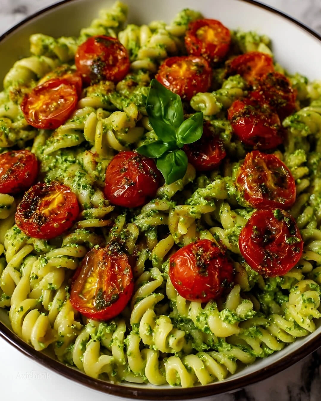 How I Make This Creamy Avocado Pesto Pasta