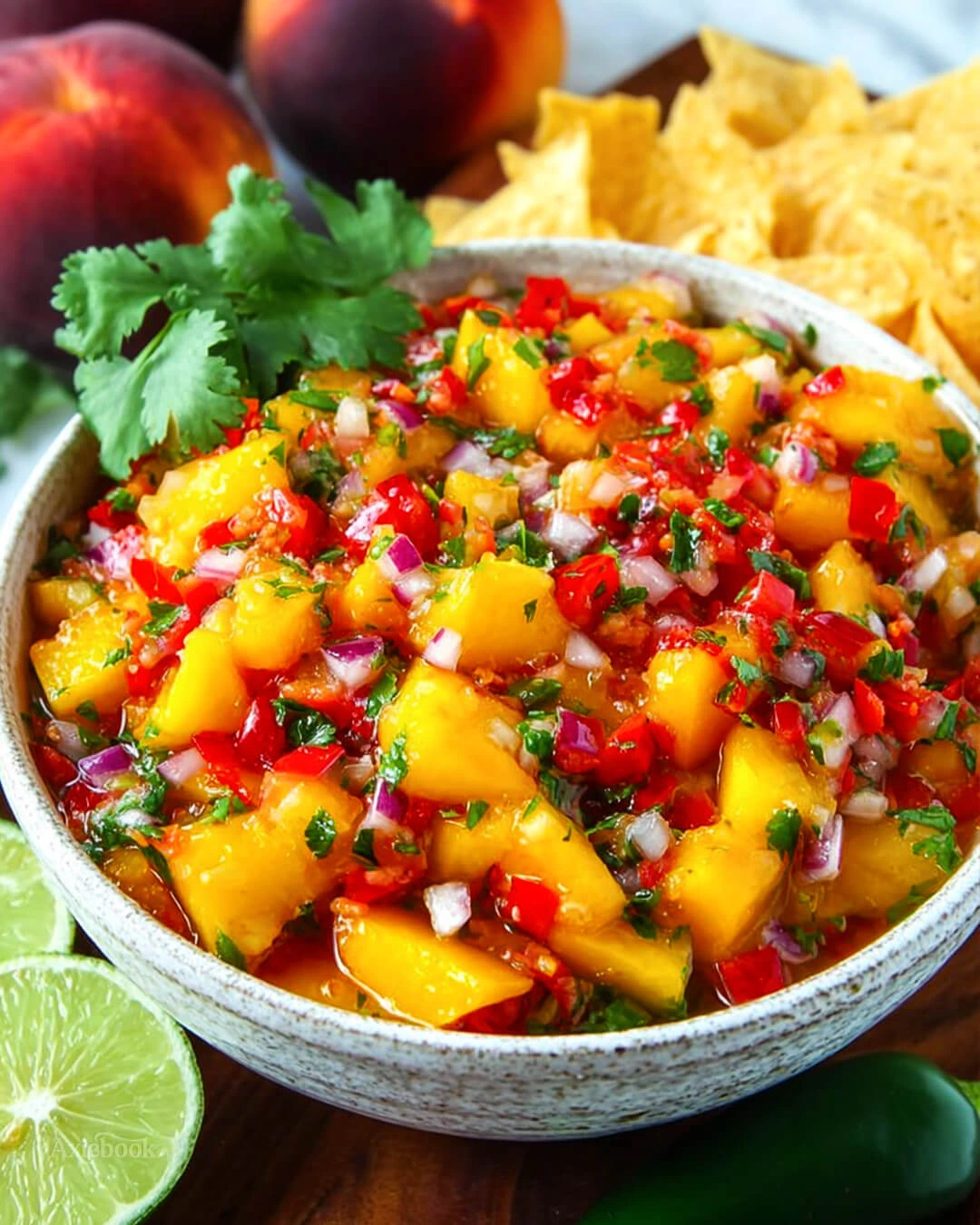 How I Make This Fresh Peach Salsa