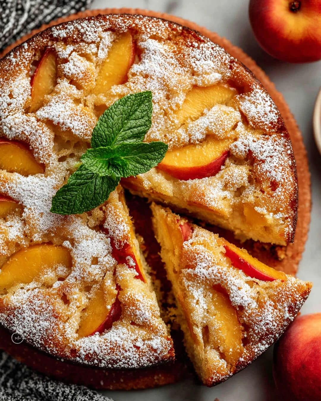 How I Make This Peach Cake
