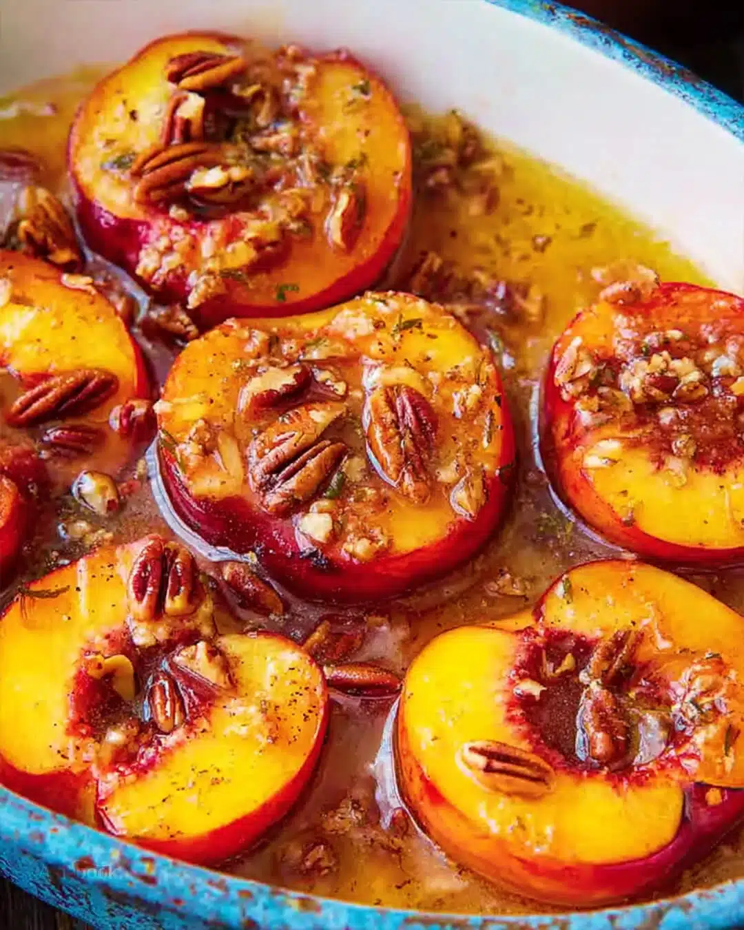 How I Make This Roasted Peaches with Honey and Pecans