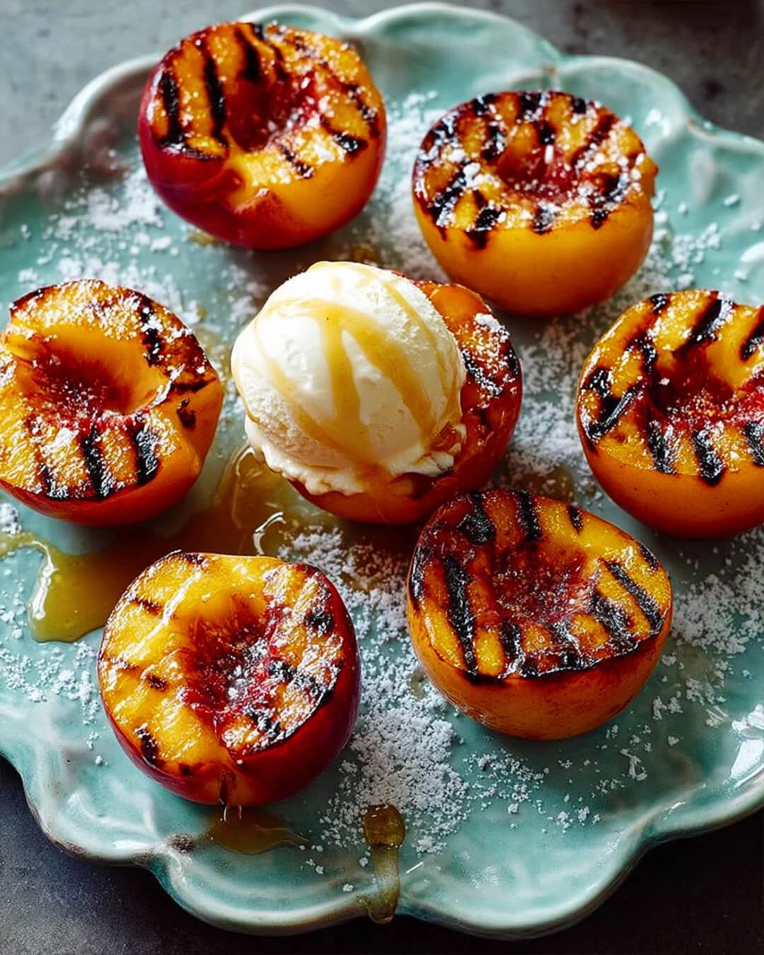 My Best Tips for Perfect Vanilla Ice Cream with Grilled Peaches