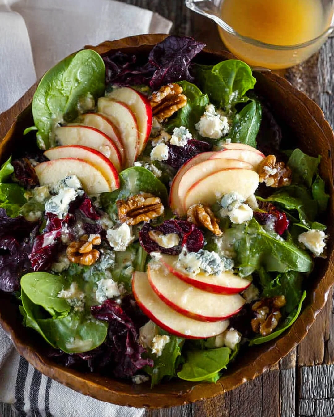 My Personal Tricks for the Best Apple Walnut Blue Cheese Salad