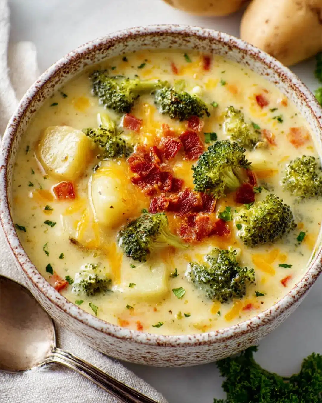 My Personal Tricks for the Best Cheddar Broccoli Potato Soup