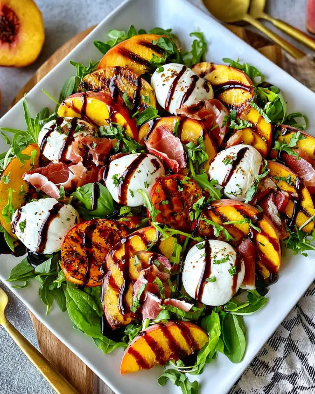 My go to methods for Grilled Peach and Burrata Salad success