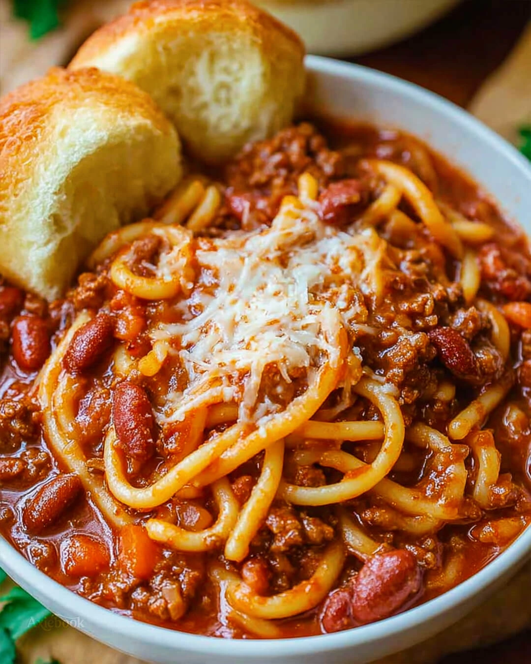 My ingredient list for chili spaghetti noodles