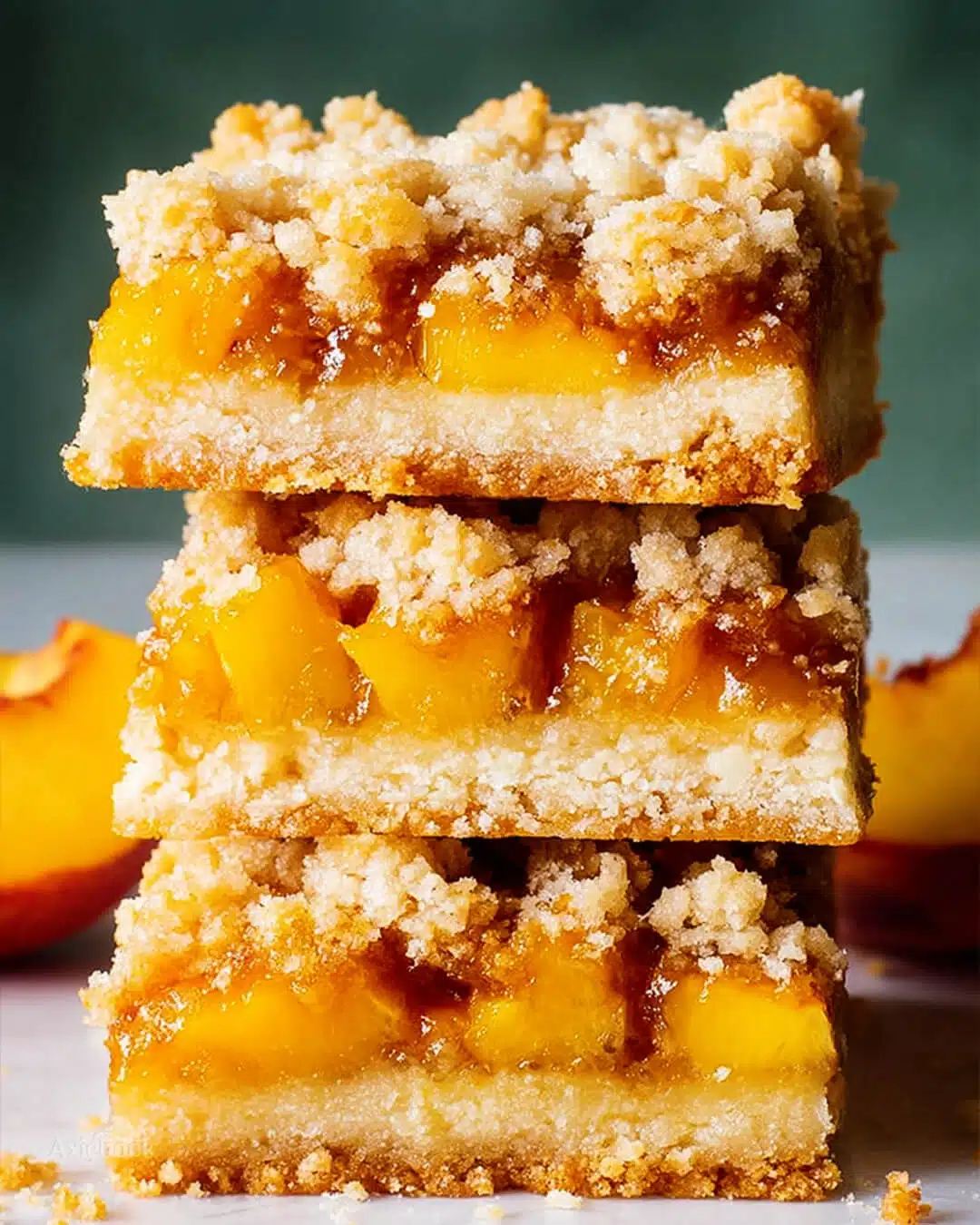 My secrets for getting this Peach Bars just right