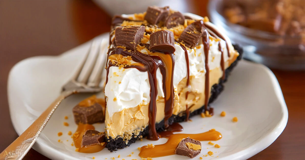 No-Bake Chocolate Peanut Butter Pie Recipe