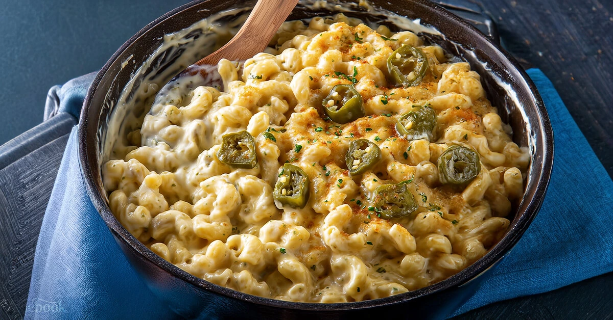 Roasted Hatch Chile Mac and Cheese