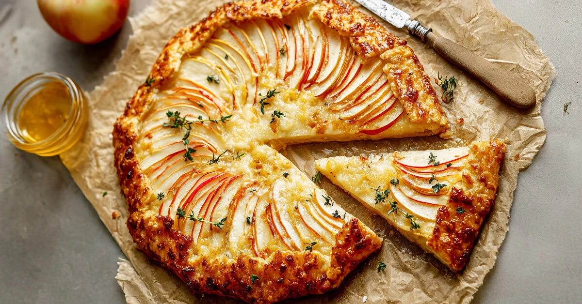 The Best Apple Cheddar Galette