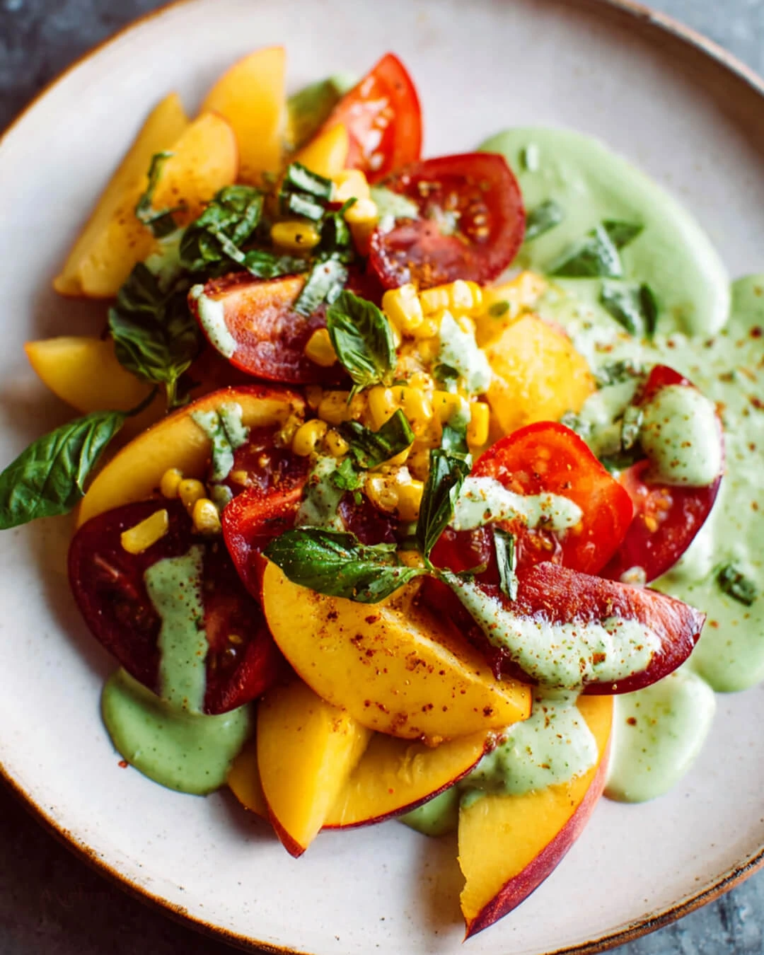 What Makes My Tomato Peach Salad So Good