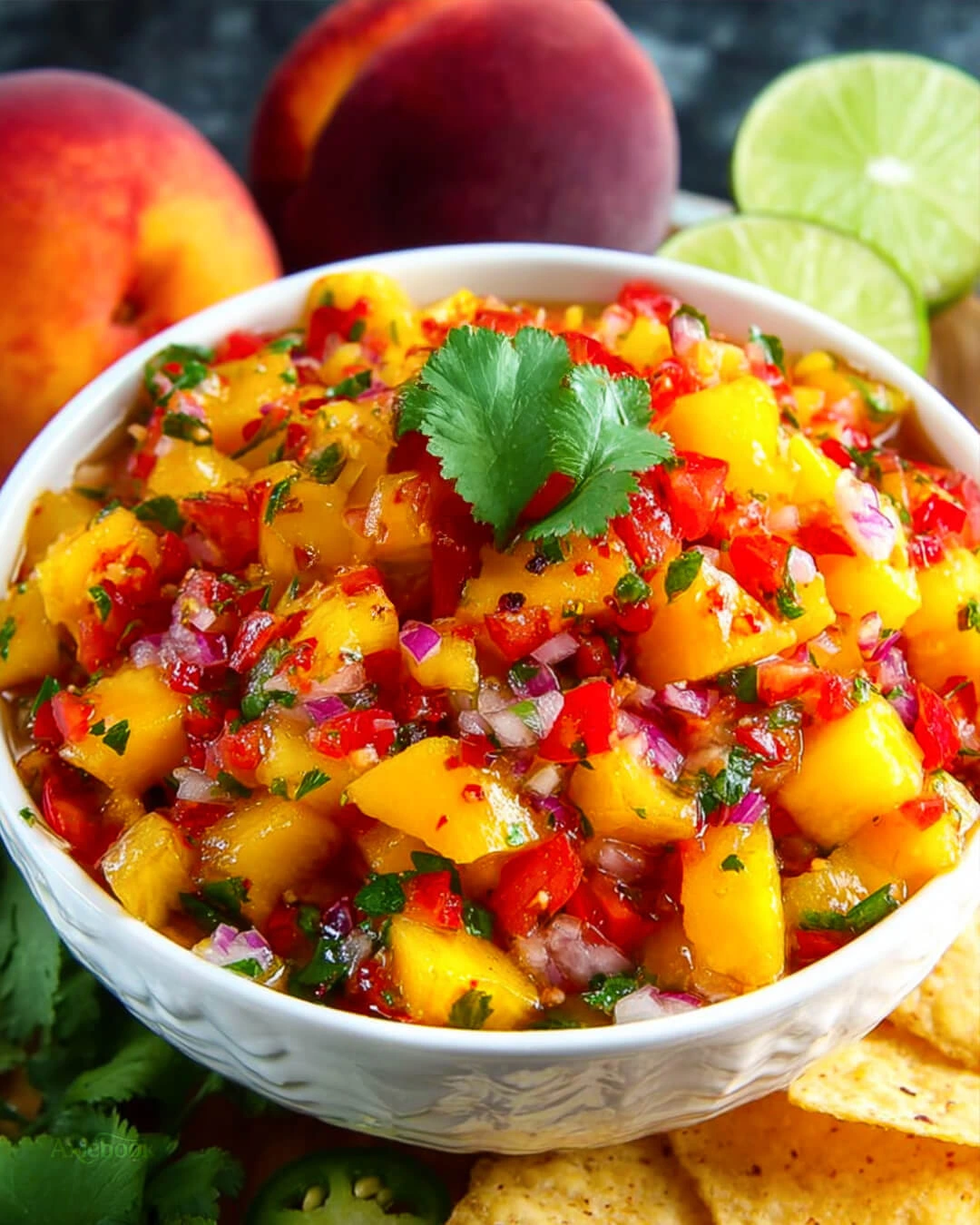 What Youll Need to Make This Fresh Peach Salsa