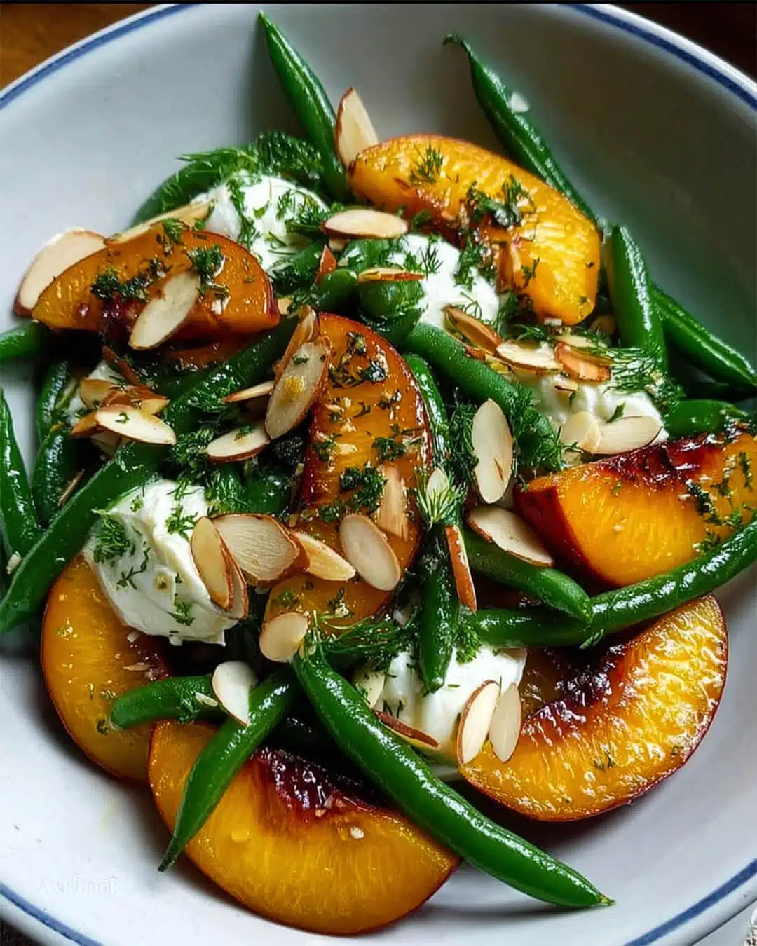 Green Bean Almond and Peach Salad What Youll Need to Make This Green Bean Almond and Peach Salad