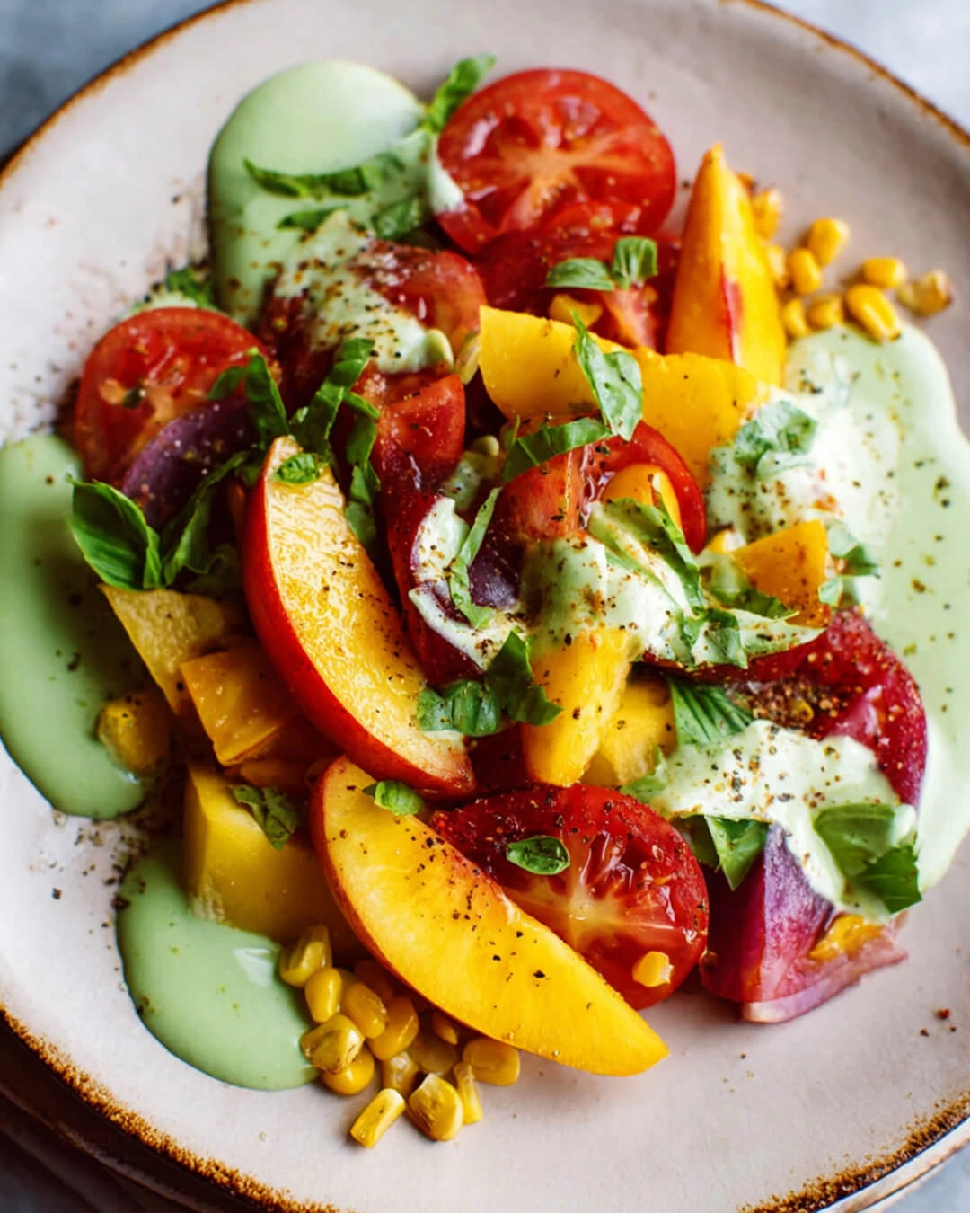 What Youll Need to Make This Tomato Peach Salad