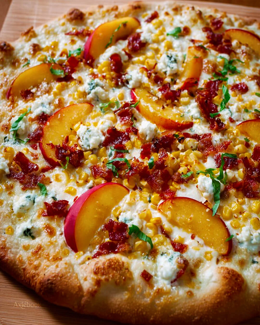 White Pizza with Peach and Corn What Youll Need to Make This White Pizza with Peach and Corn