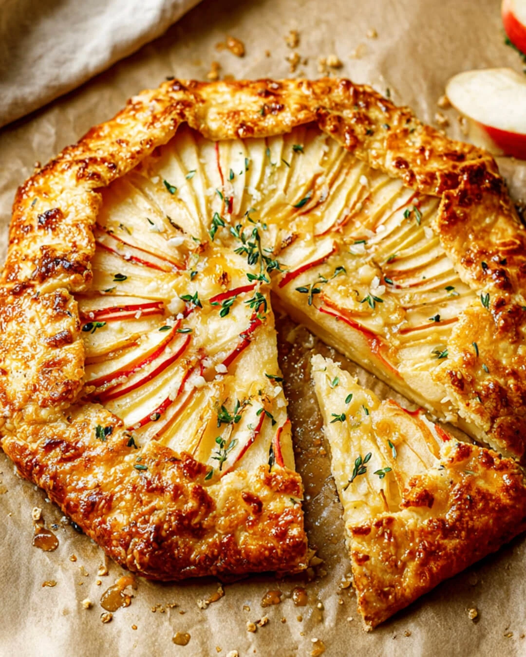 What you will need to make this Apple Cheddar Galette