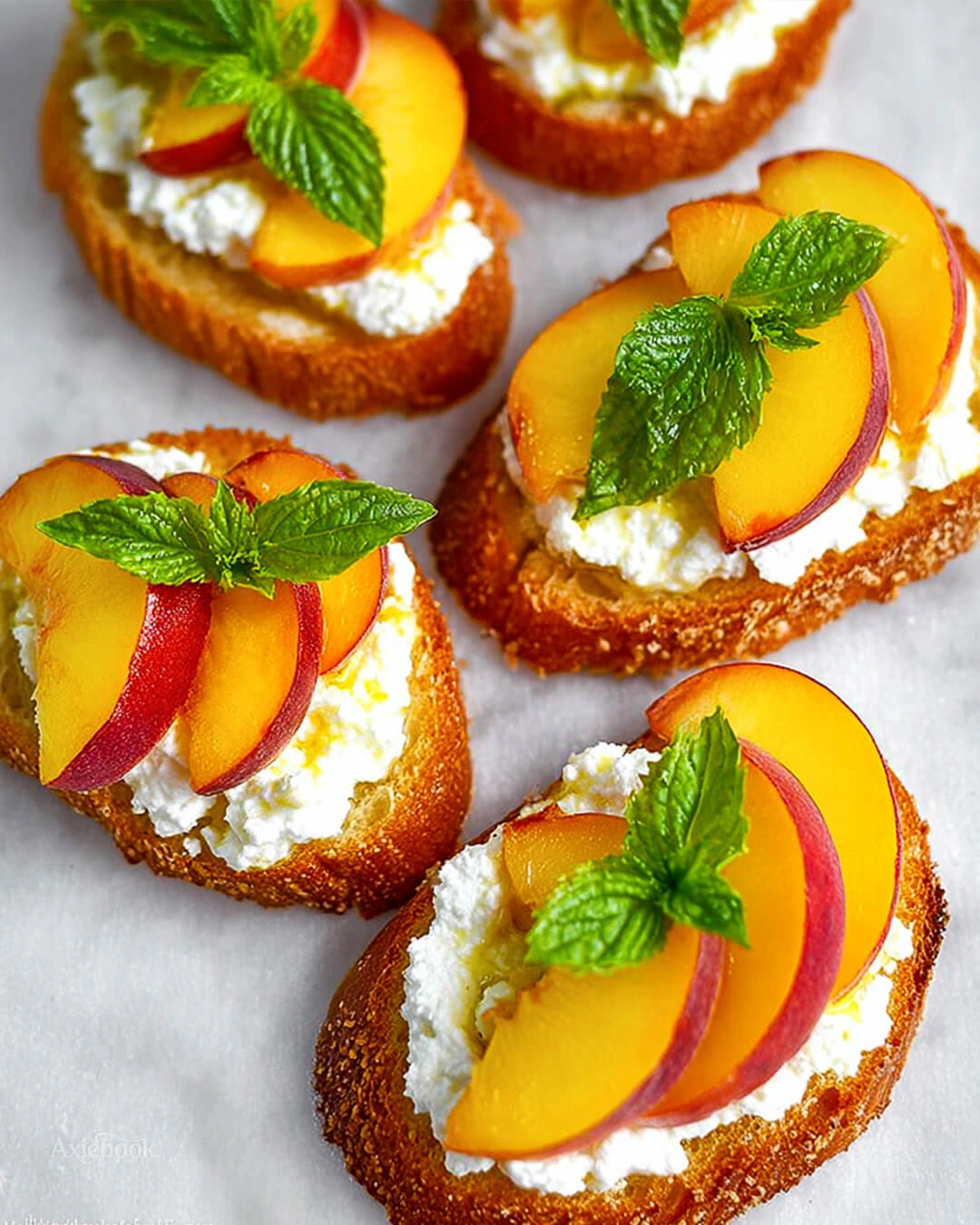 Why I Keep Coming Back to This Peach and Goat Cheese Bruschetta