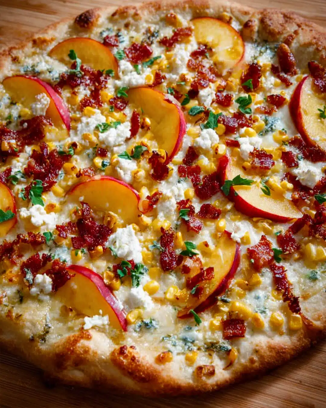 White Pizza with Peach and Corn Why I Keep Coming Back to This White Pizza
