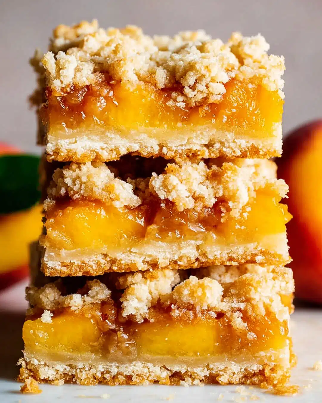 Why this Peach Crumble Bars recipe always gets requests from friends