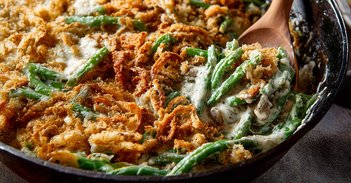 Creamy Homemade Green Bean Casserole