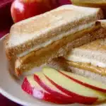 Easy Apple Slices Peanut Butter Sandwich