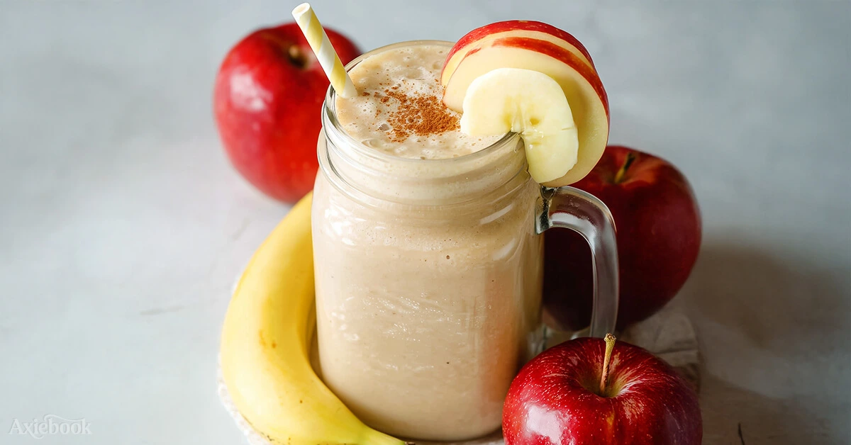 Easy Creamy Apple Banana Smoothie