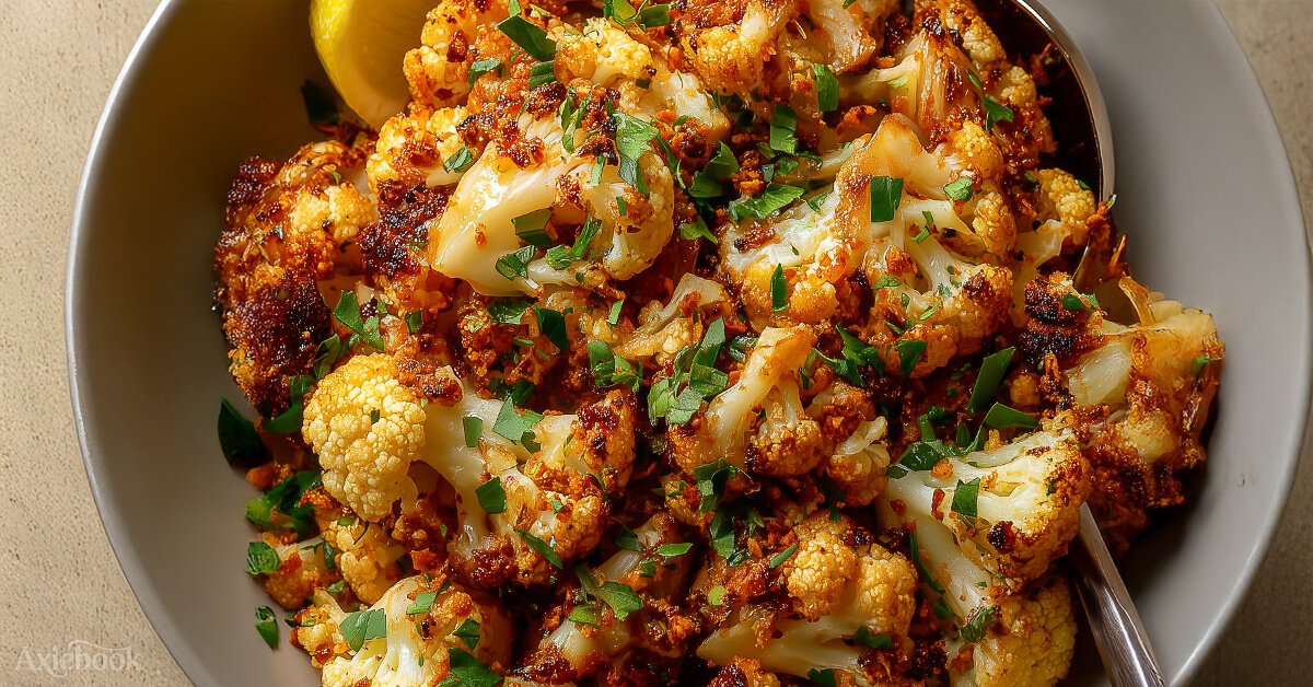 Easy Roasted Cauliflower Recipe