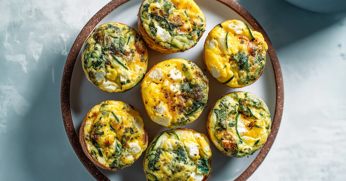 Egg Zucchini Breakfast Muffin Sandwich