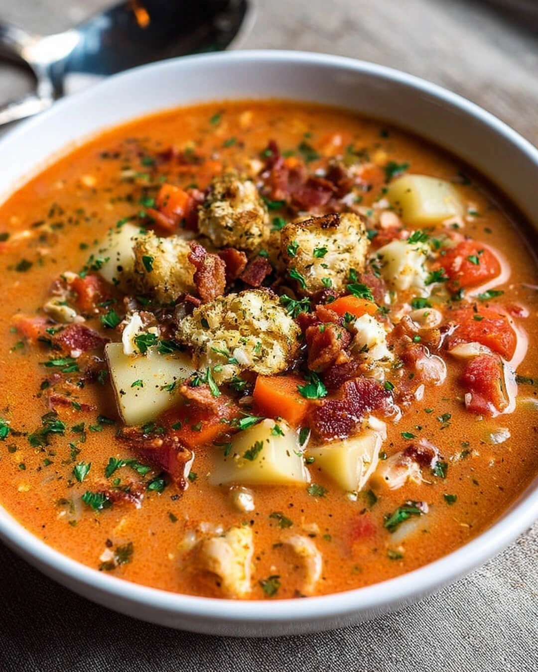 Everything you need for the perfect Manhattan clam chowder
