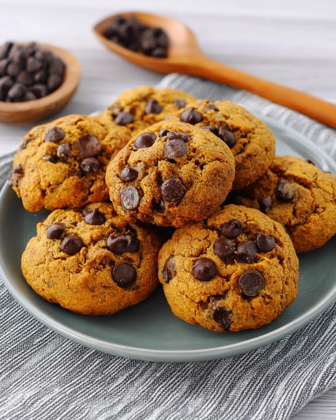 Everything you need for the perfect Pumpkin Spice Chocolate Chip Cookies