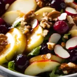 Fresh Apple Cranberry Walnut Salad