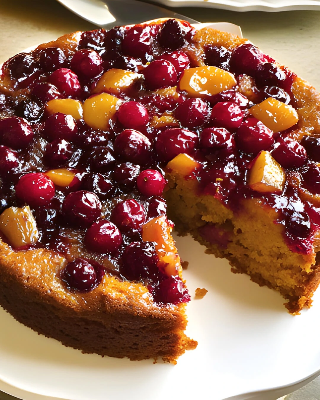 Here is what I love most about my Cranberry Pumpkin Upside down Cake