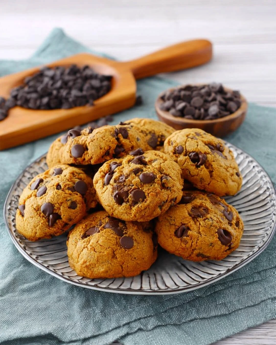 How I Make This Pumpkin Spice Chocolate Chip Cookies