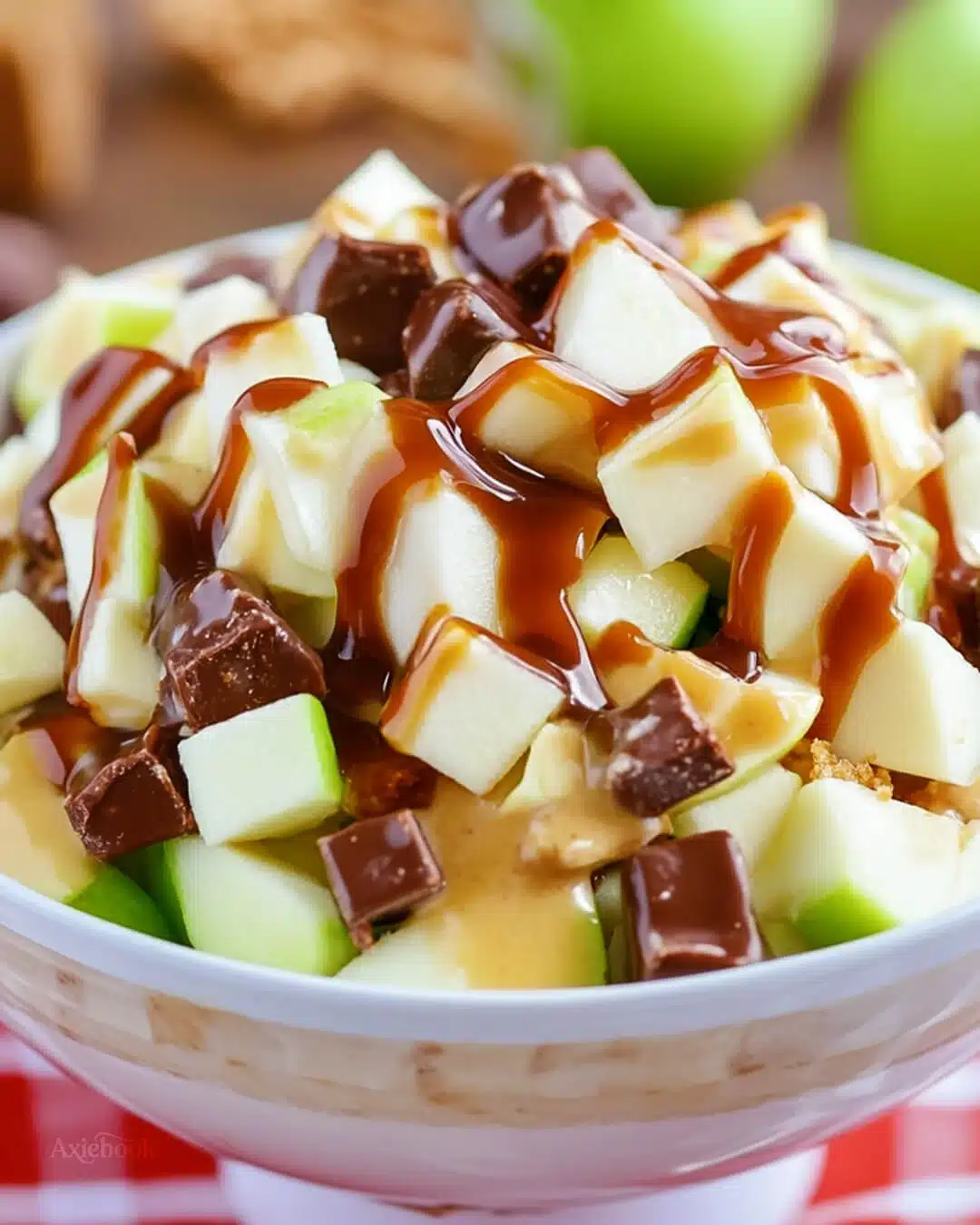 How to Make Snickers Caramel Apple Salad